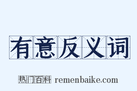 有意反义词是什么意思的图片